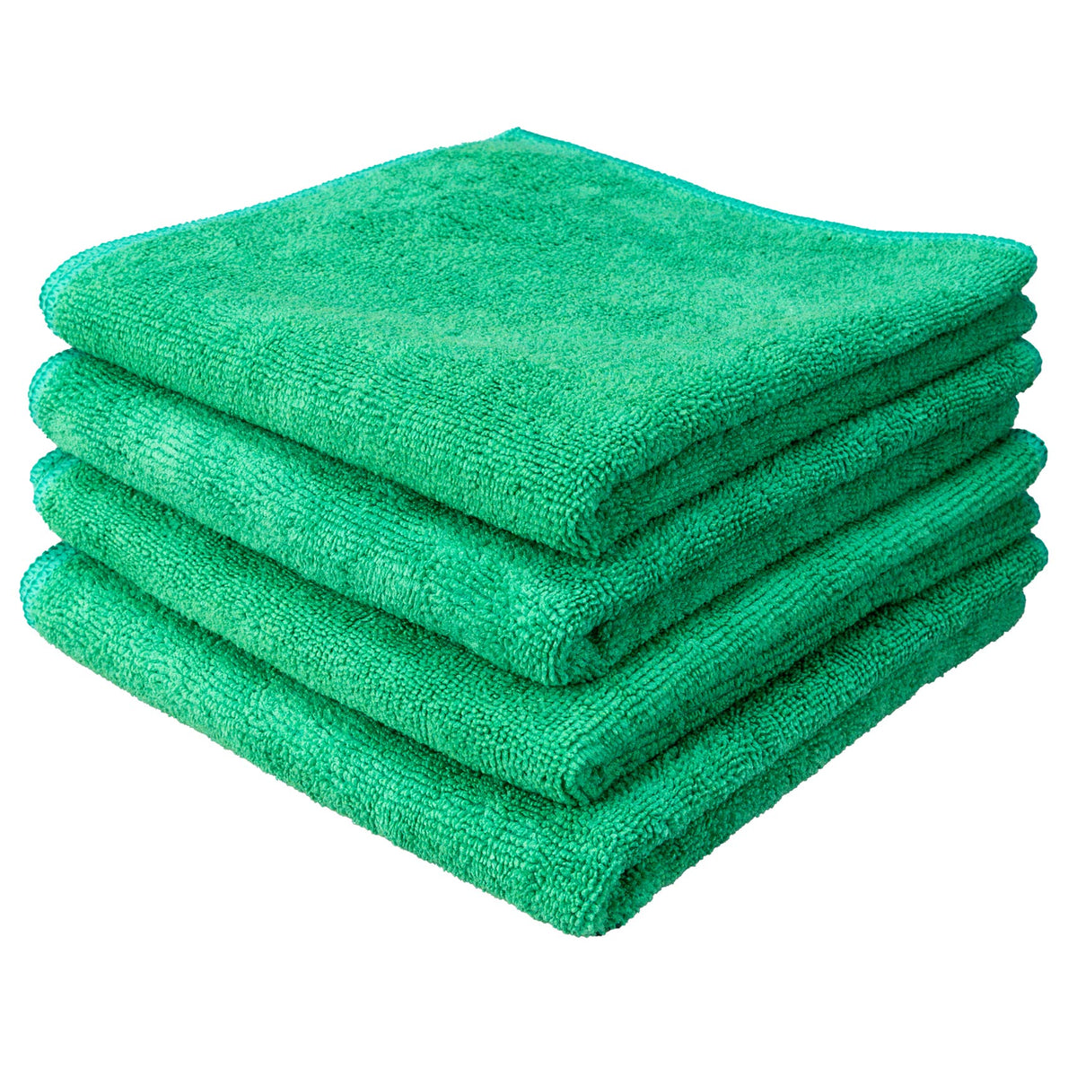 Green Solar Microfiber Towel Pack of 4 for Efficient Cleaning of Solar Panel